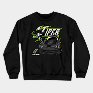 DODGE VIPER SRT 10-BLACK Crewneck Sweatshirt